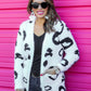 Felix Fuzzy Snow Leopard Cardigan