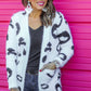 Felix Fuzzy Snow Leopard Cardigan