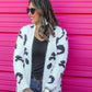 Felix Fuzzy Snow Leopard Cardigan