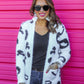 Felix Fuzzy Snow Leopard Cardigan