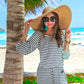 Laguna Beach Striped Off The Shoulder Romper