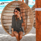 Laguna Beach Striped Off The Shoulder Romper