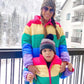 Kid's Rainbow Puffer Jacket