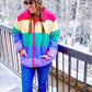 Adult Rainbow Puffer Jacket