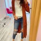 Spiced Up Long Pocket Cardigan