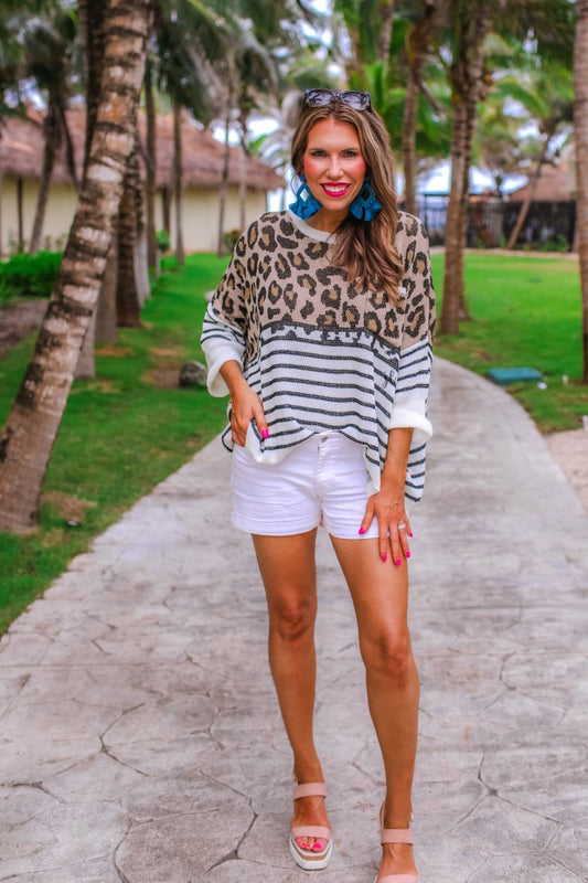 Portland Leopard Lightweight Sweater