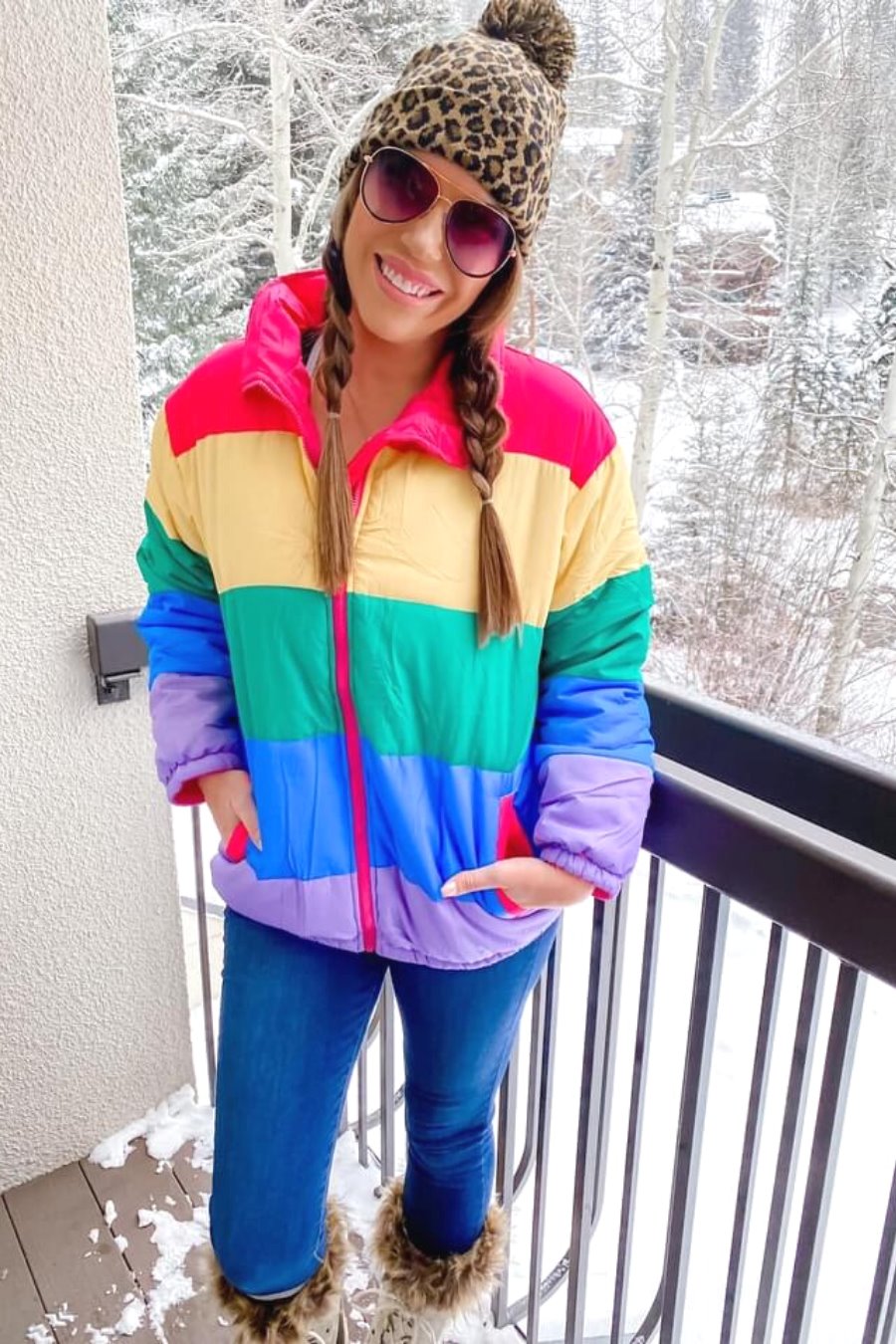 Adult Rainbow Puffer Jacket - Jess Lea Wholesale