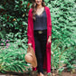 Spiced Up Long Pocket Cardigan