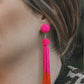 Love Story Beaded Tassel Earrings