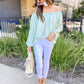 Chasing Fame Satin Off the Shoulder Top