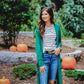 Spiced Up Long Pocket Cardigan