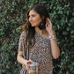 Let’s Talk Leopard One Shoulder Maxi Dress