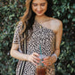 Let’s Talk Leopard One Shoulder Maxi Dress