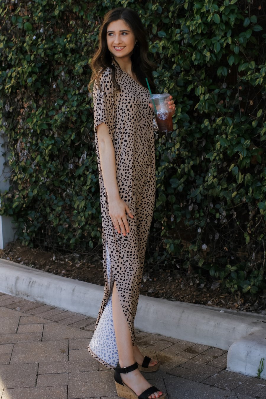 Let’s Talk Leopard One Shoulder Maxi Dress
