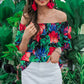 Tropical Twist Off the Shoulder Top