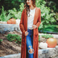 Spiced Up Long Pocket Cardigan