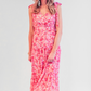 Sage Floral Ruffle Maxi Dress - Jess Lea Wholesale