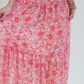 Sage Floral Ruffle Maxi Dress