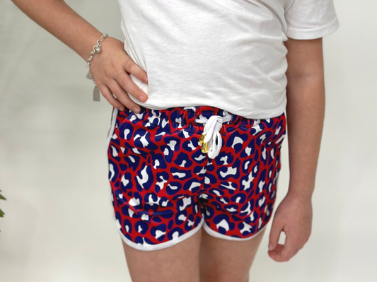 Kids Party In The USA Drawstring Everyday Shorts