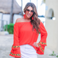 Miranda Embroidered Top