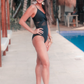 On A Yacht Mesh Swimsuit