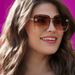 Honey Bee Square Framed Sunglasses