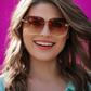 Honey Bee Square Framed Sunglasses