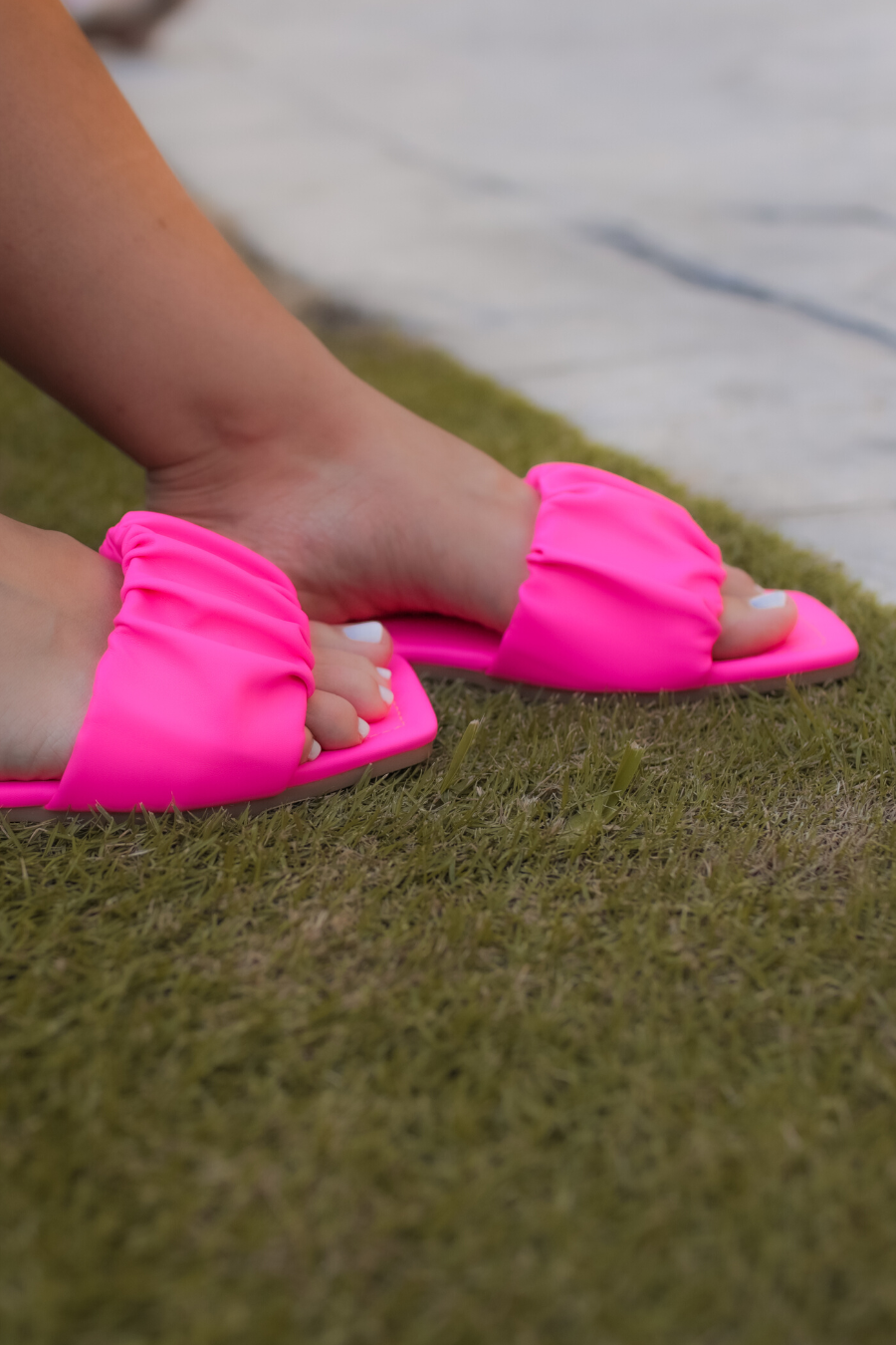 April Ruched Sandals - Jess Lea Wholesale