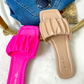 April Ruched Sandals - Jess Lea Wholesale