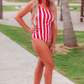 Adult Set Sail Striped Swimsuit