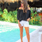 Charlotte Cold Shoulder Top
