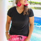 On The Hunt Pink Camo Drawstring Everyday Shorts