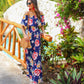 Riviera Romance Floral Maxi Dress