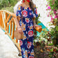 Riviera Romance Floral Maxi Dress