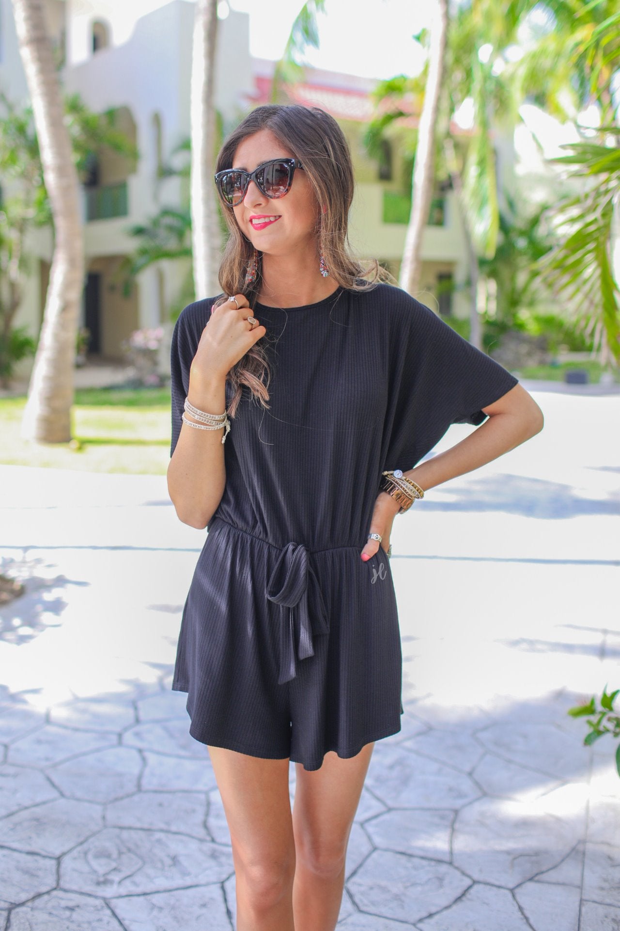 On The Run Ribbed Romper