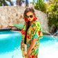 Walking On Sunshine Floral Kimono