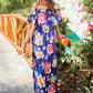 Riviera Romance Floral Maxi Dress