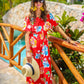 Riviera Romance Floral Maxi Dress