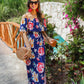 Riviera Romance Floral Maxi Dress