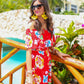 Riviera Romance Floral Maxi Dress