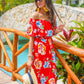 Riviera Romance Floral Maxi Dress
