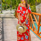 Riviera Romance Floral Maxi Dress