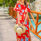 Riviera Romance Floral Maxi Dress