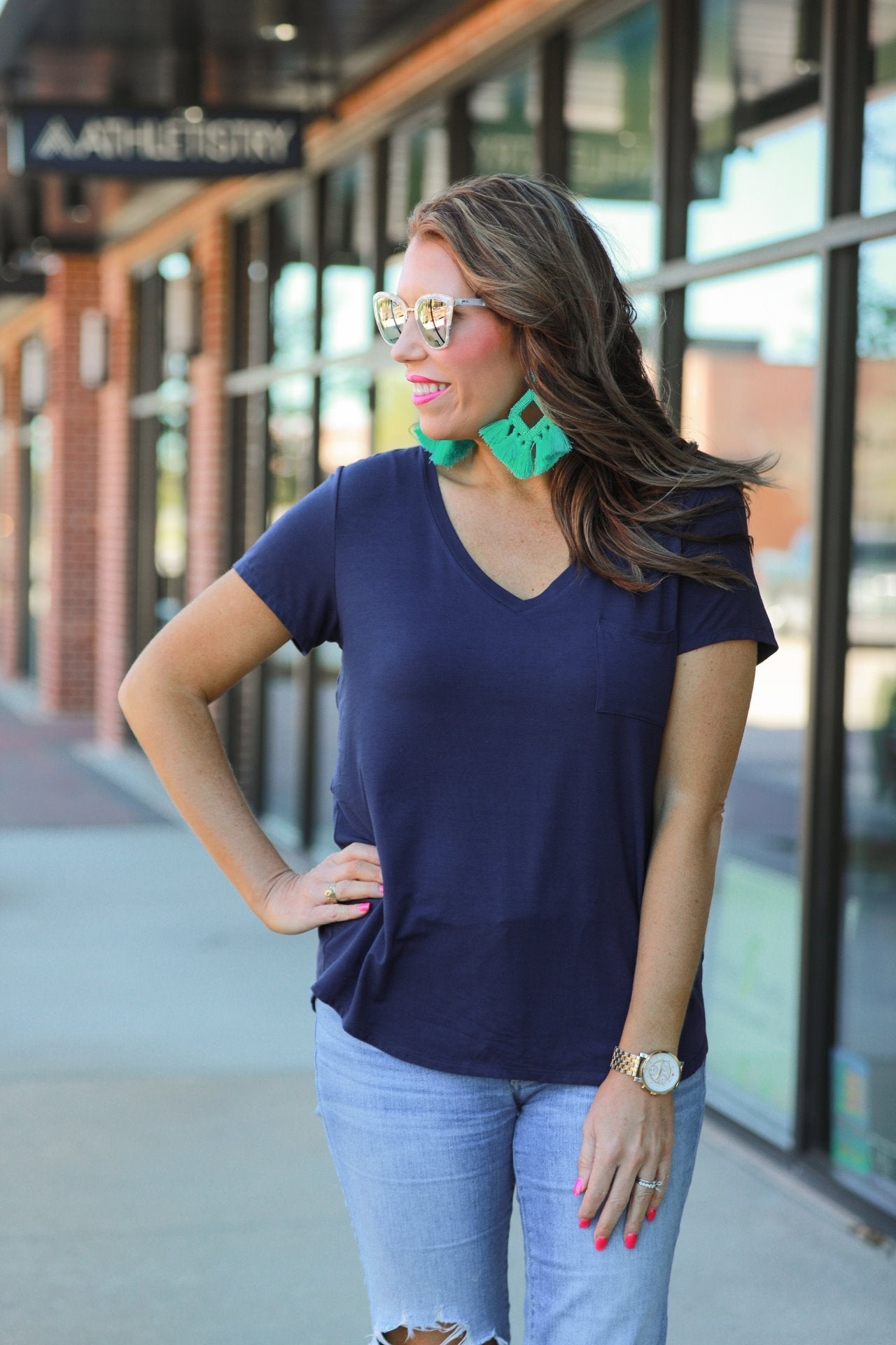 Jess Lea Basic Pocket Tee - Jess Lea Wholesale