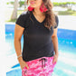 On The Hunt Pink Camo Drawstring Everyday Shorts