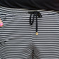 Blurred Lines Striped Drawstring Everyday Shorts