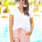 Attracting Attention Leopard Drawstring Everyday Shorts