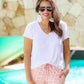 Attracting Attention Leopard Drawstring Everyday Shorts