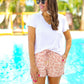 Attracting Attention Leopard Drawstring Everyday Shorts