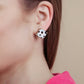 Polka Dot Print Studs